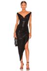tara side drape gown