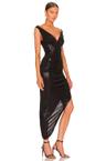 tara side drape gown