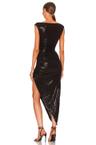 tara side drape gown