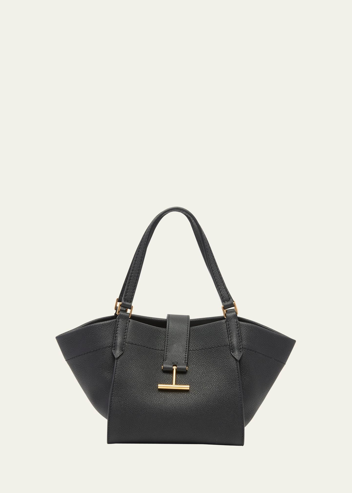 tara small tote in grained leather