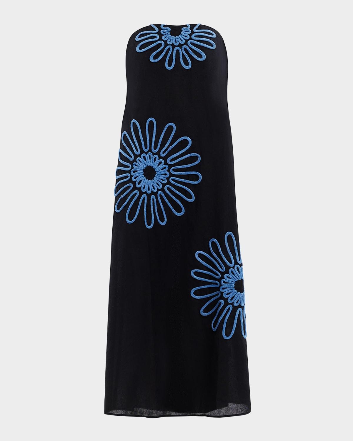 tara strapless maxi dress