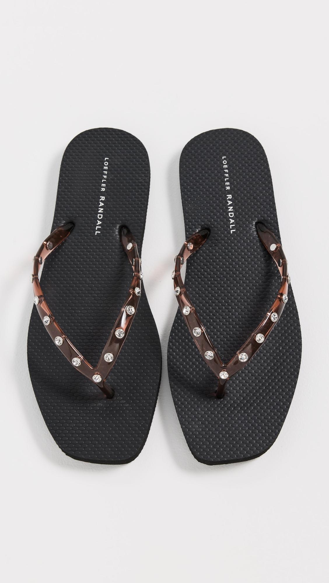 taryn crystal jelly flip flops