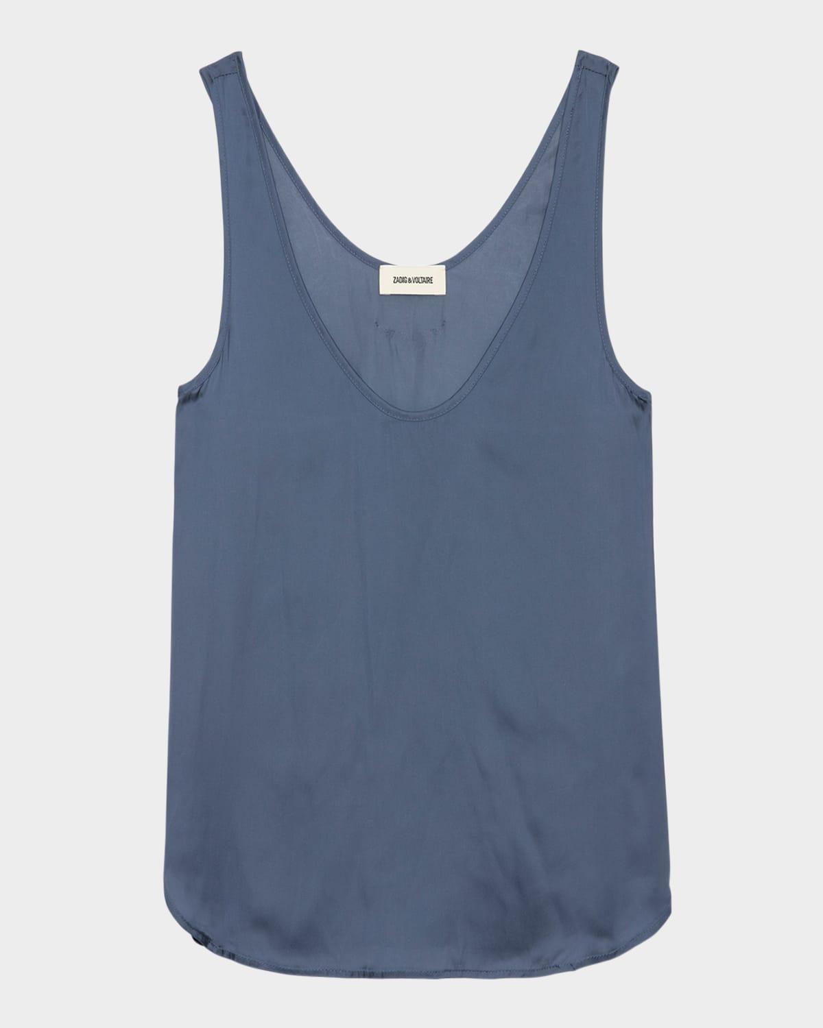 tarys satin tank top