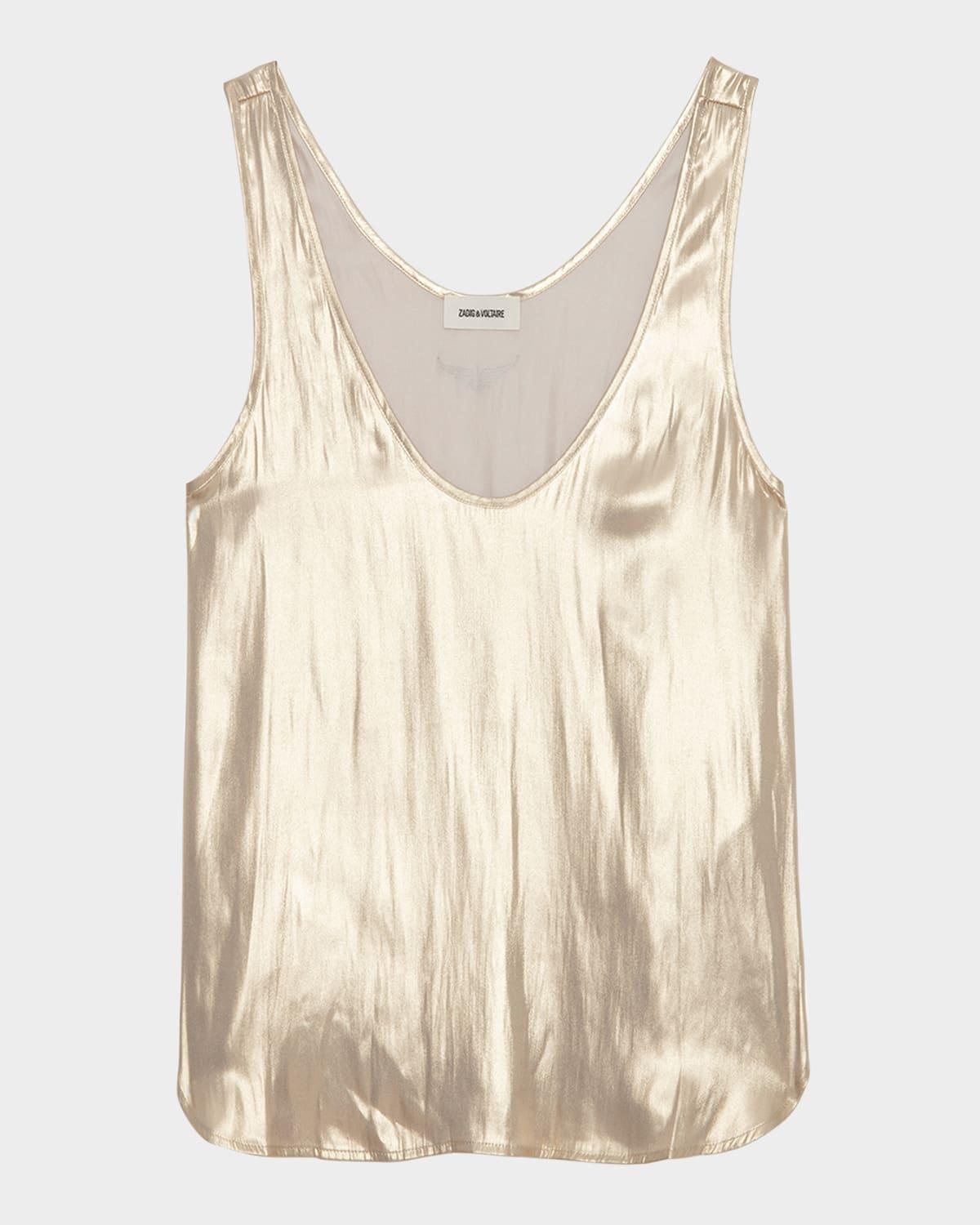 tarys satin tank top