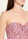 tasha dots twill peplum top