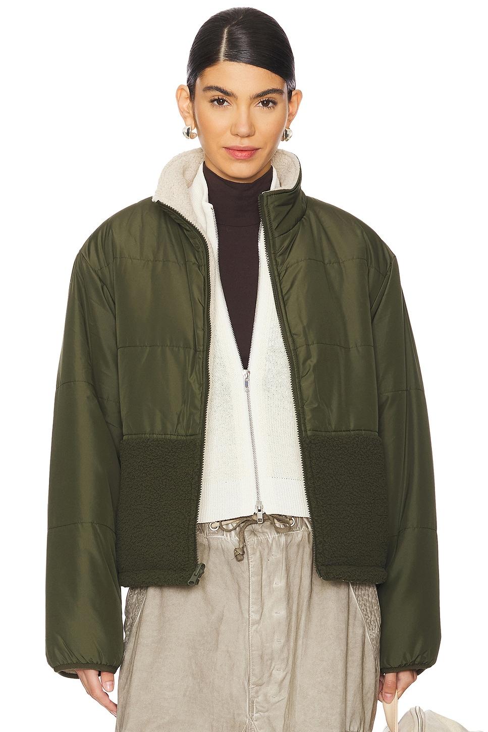tasha reversible puffer sherpa jacket
