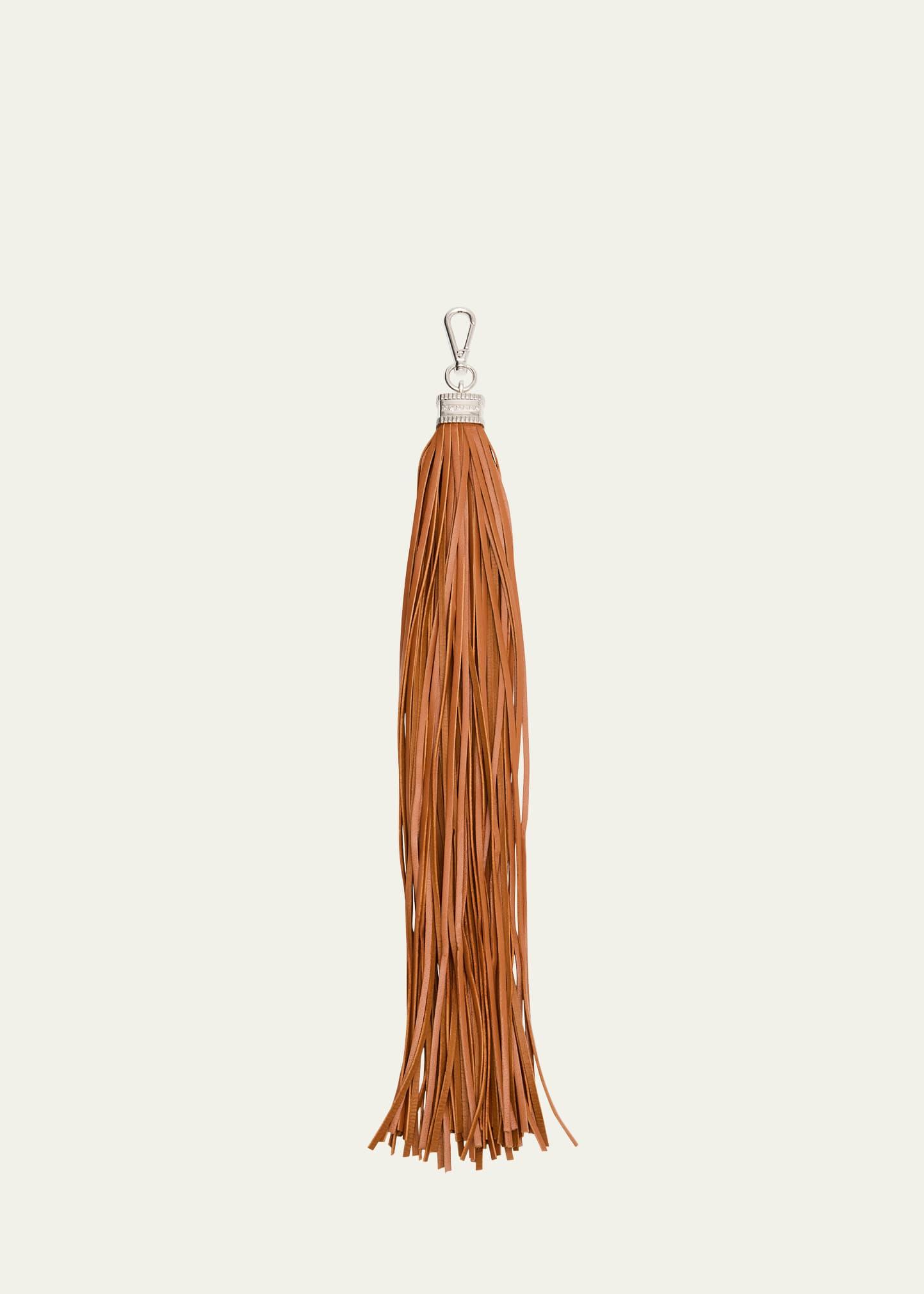 tassel leather charm