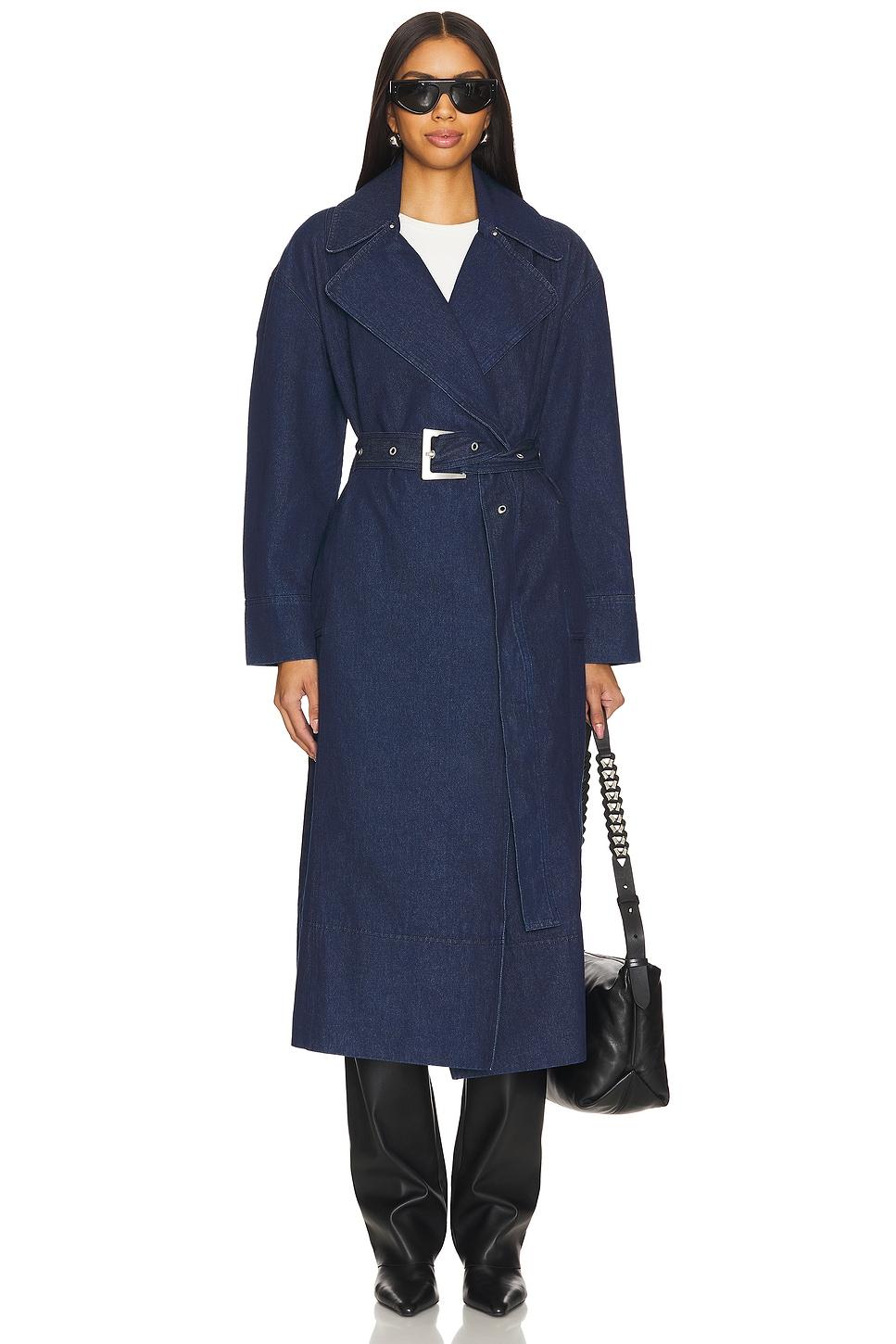 tate denim trench coat