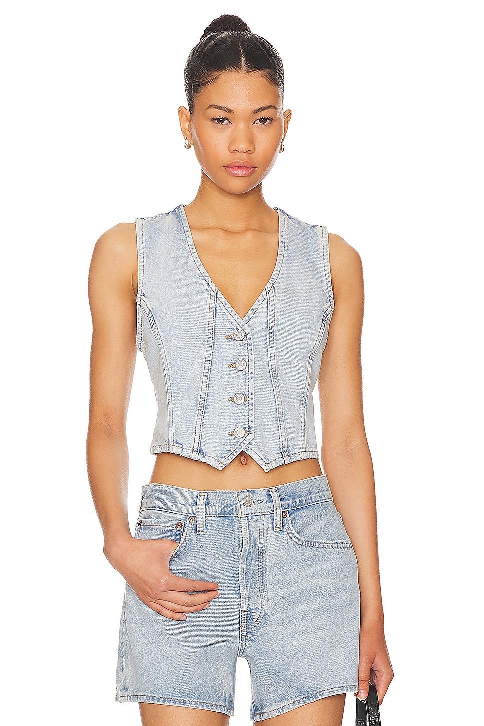 tate denim vest