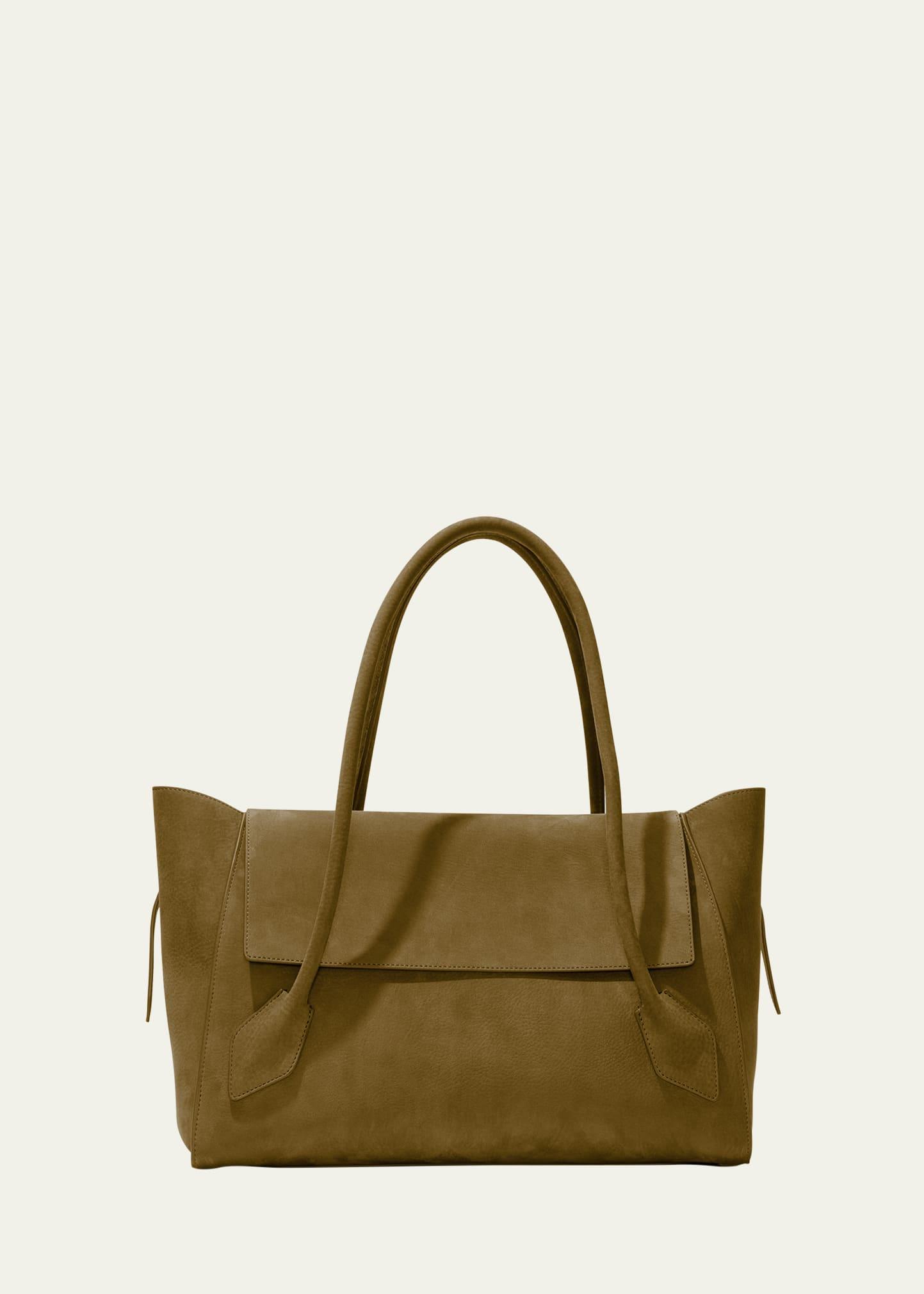 tate east-west satchel bag in nubuck calfskin