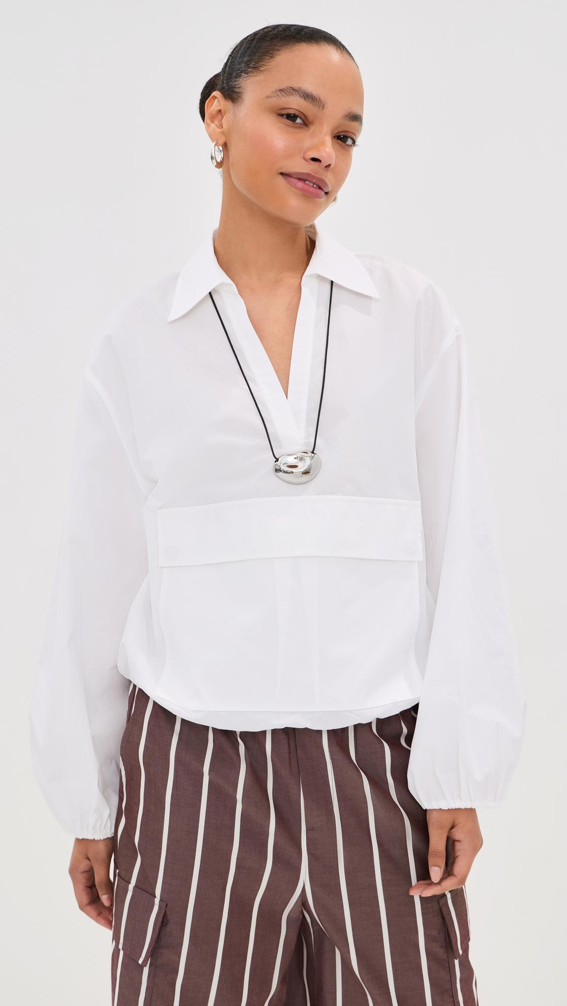 tate poplin pullover