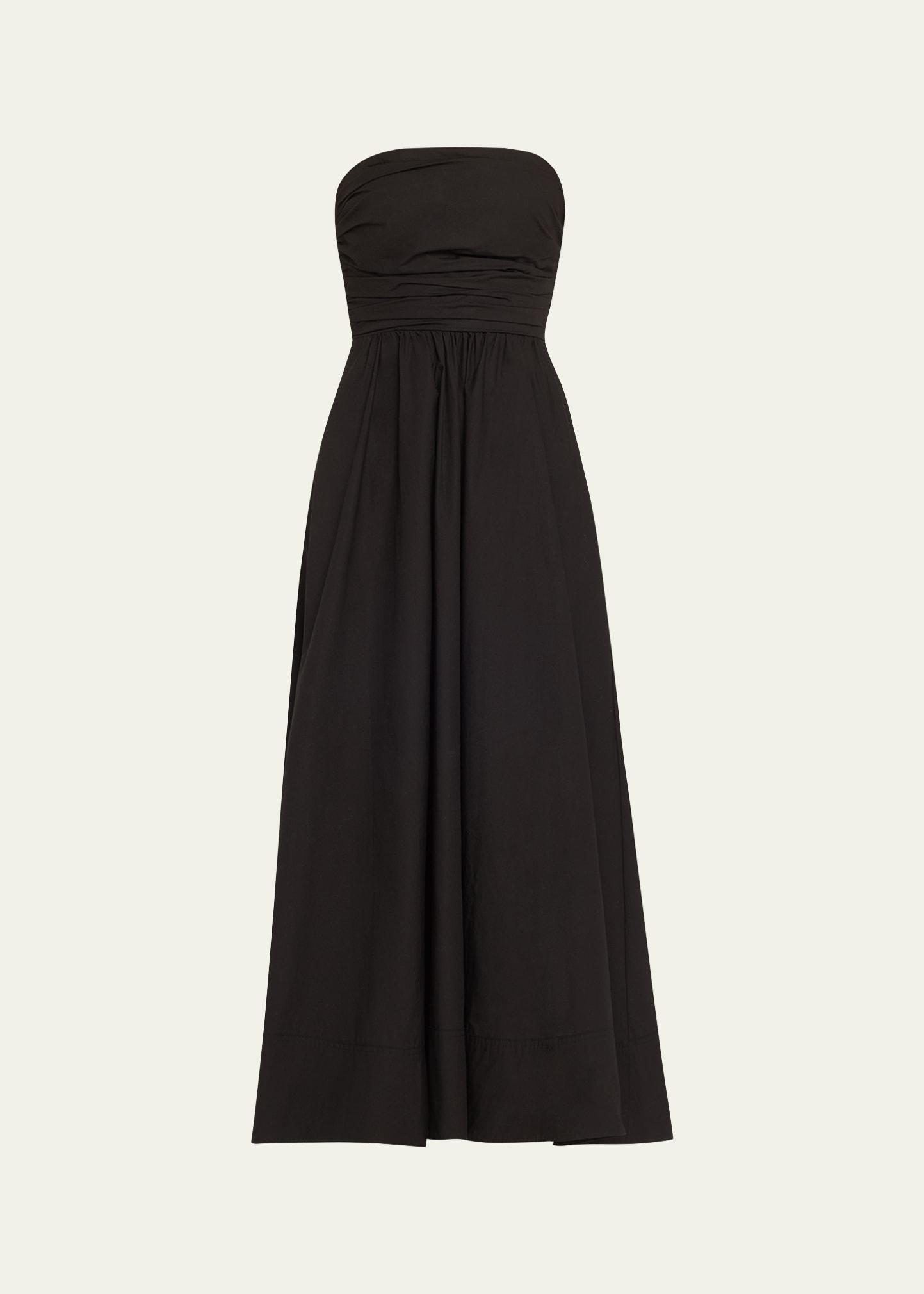 tate strapless midi dress