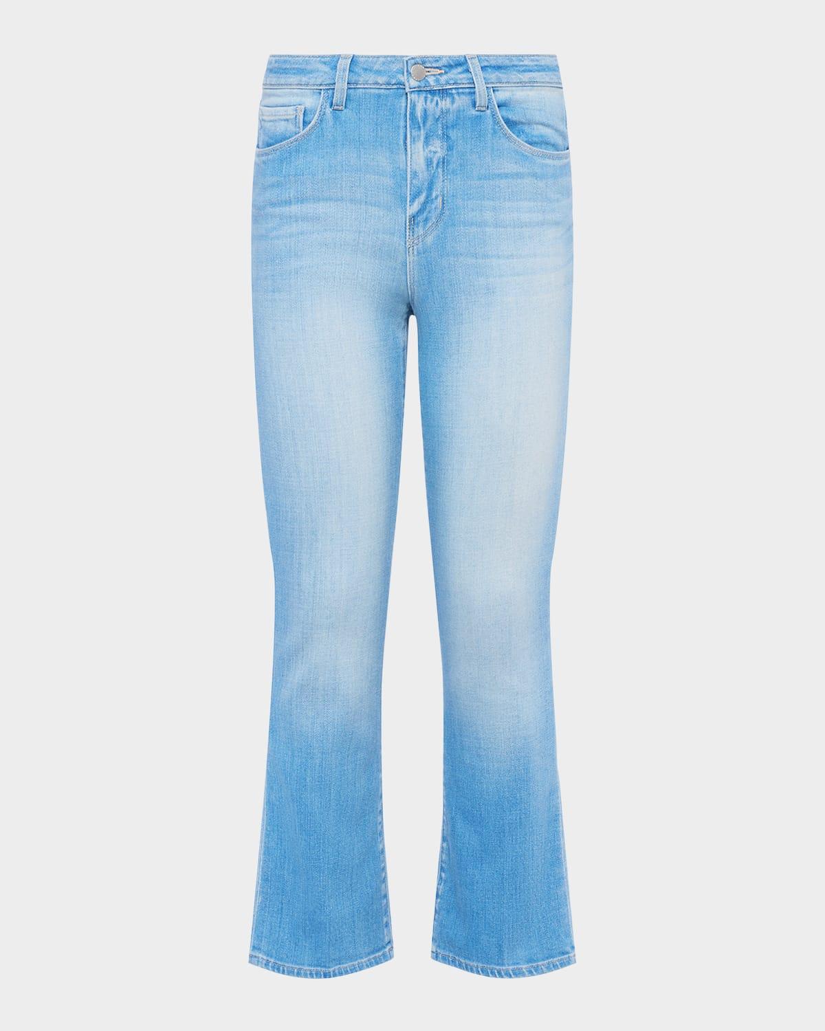 tati high-rise crop micro bootcut jeans
