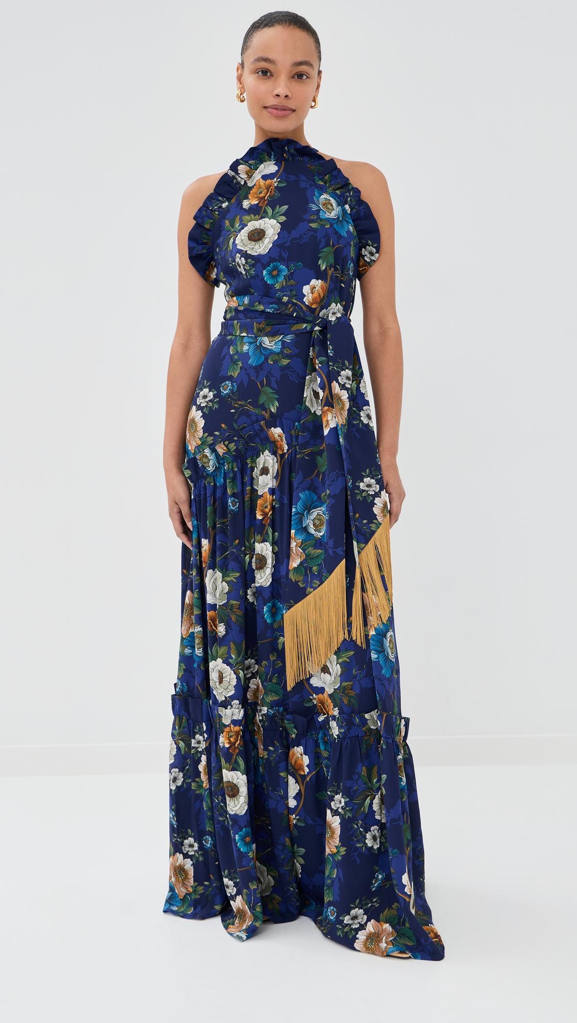 tatiana crepe satin dress