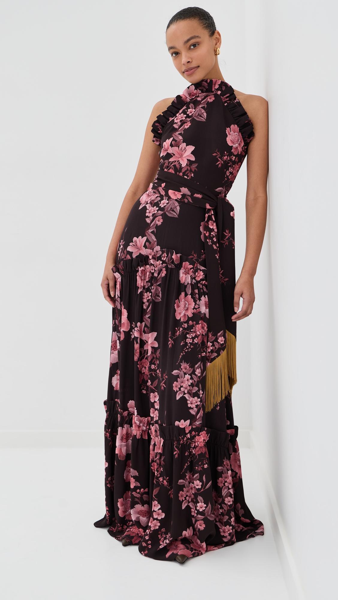 tatiana crepe satin dress