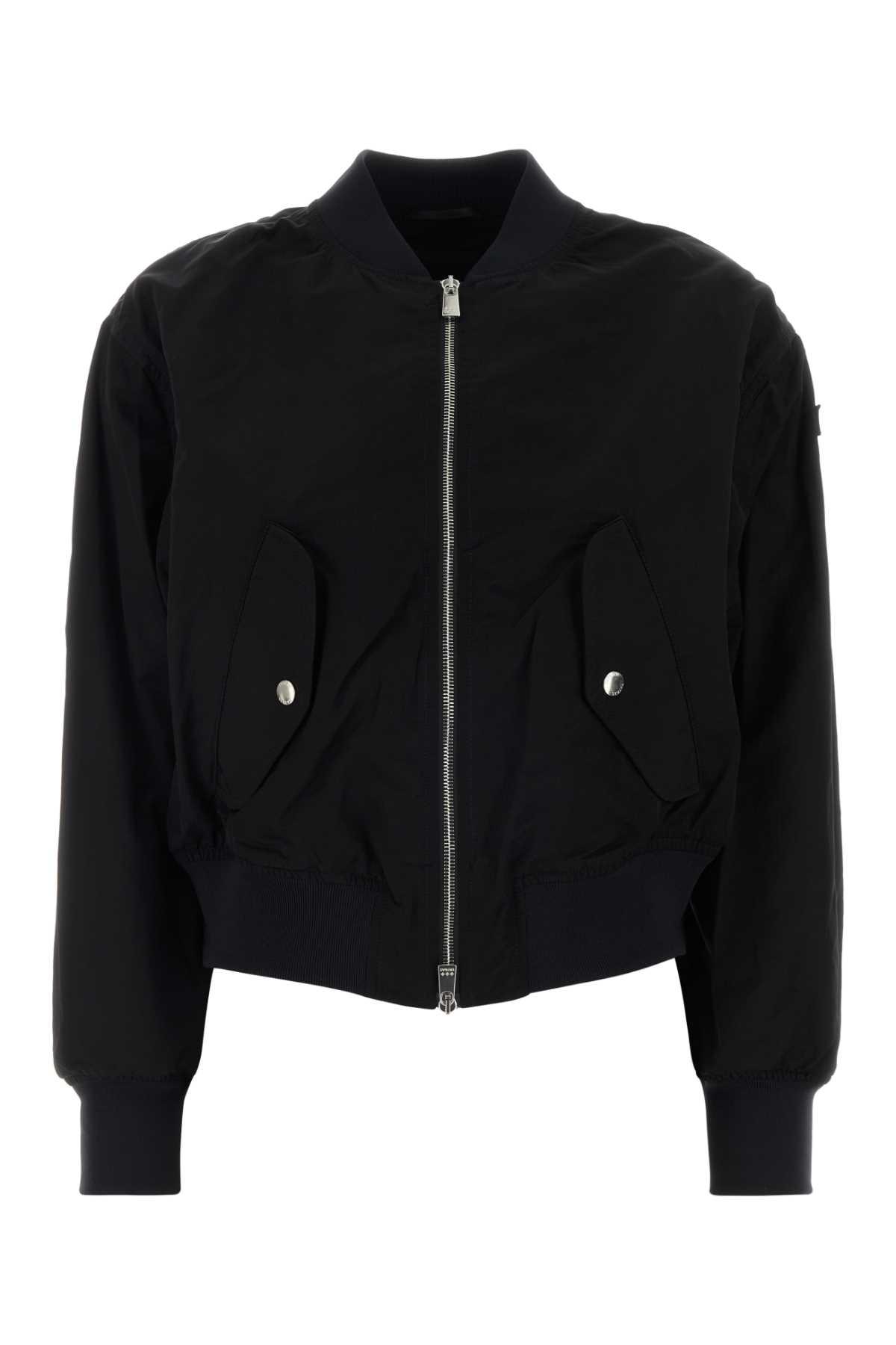 tatras black nylon ottamota bomber jacket