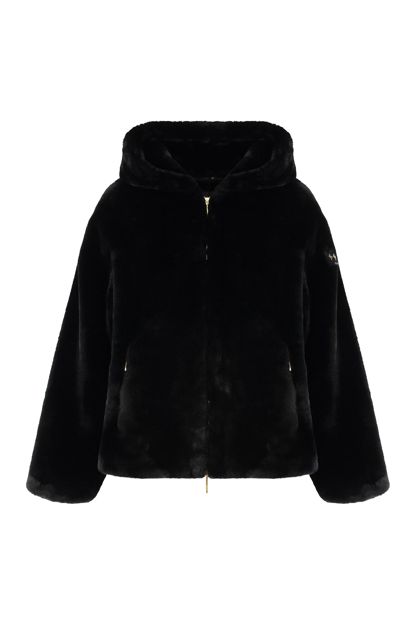 tatras yumola jacket in eco-fur