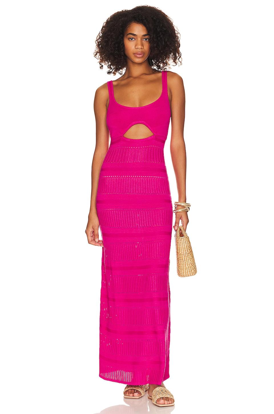 tayla pointelle maxi dress