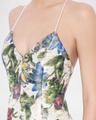 tayla structured lantern mini dress