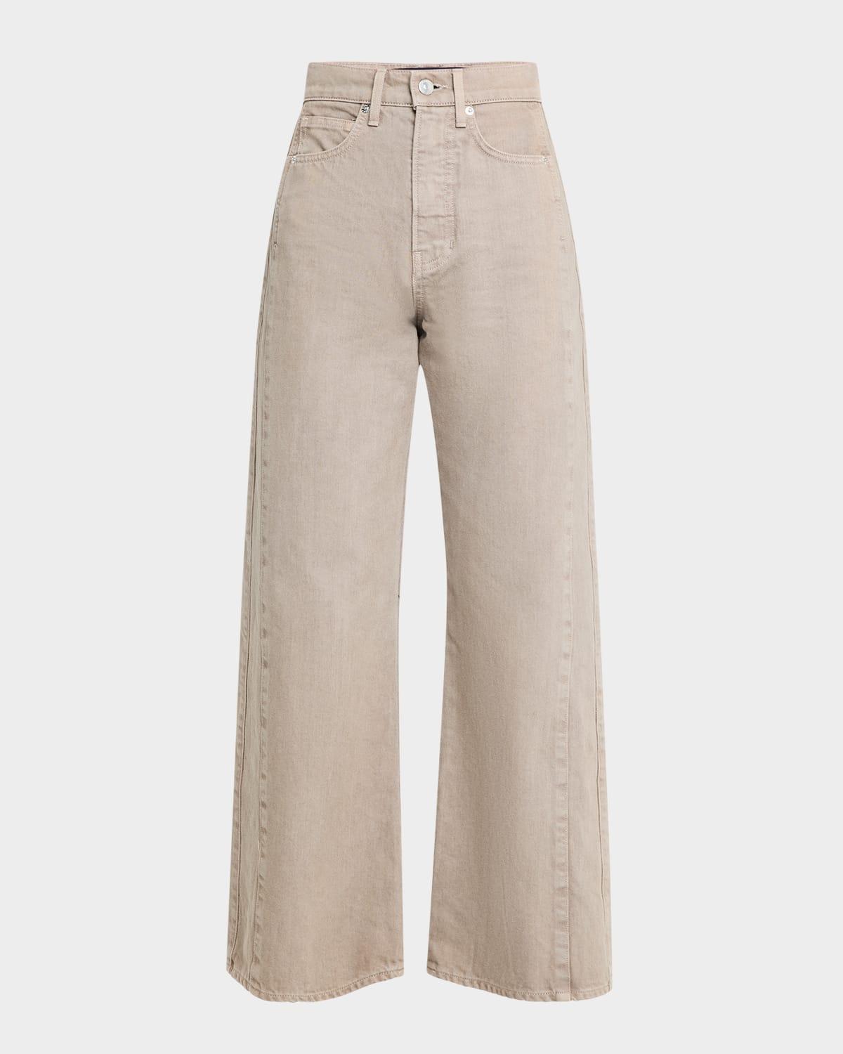 taylor crop high-rise wide jeans