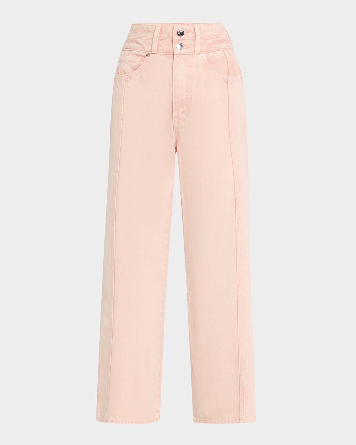 taylor crop high-rise wide jeans