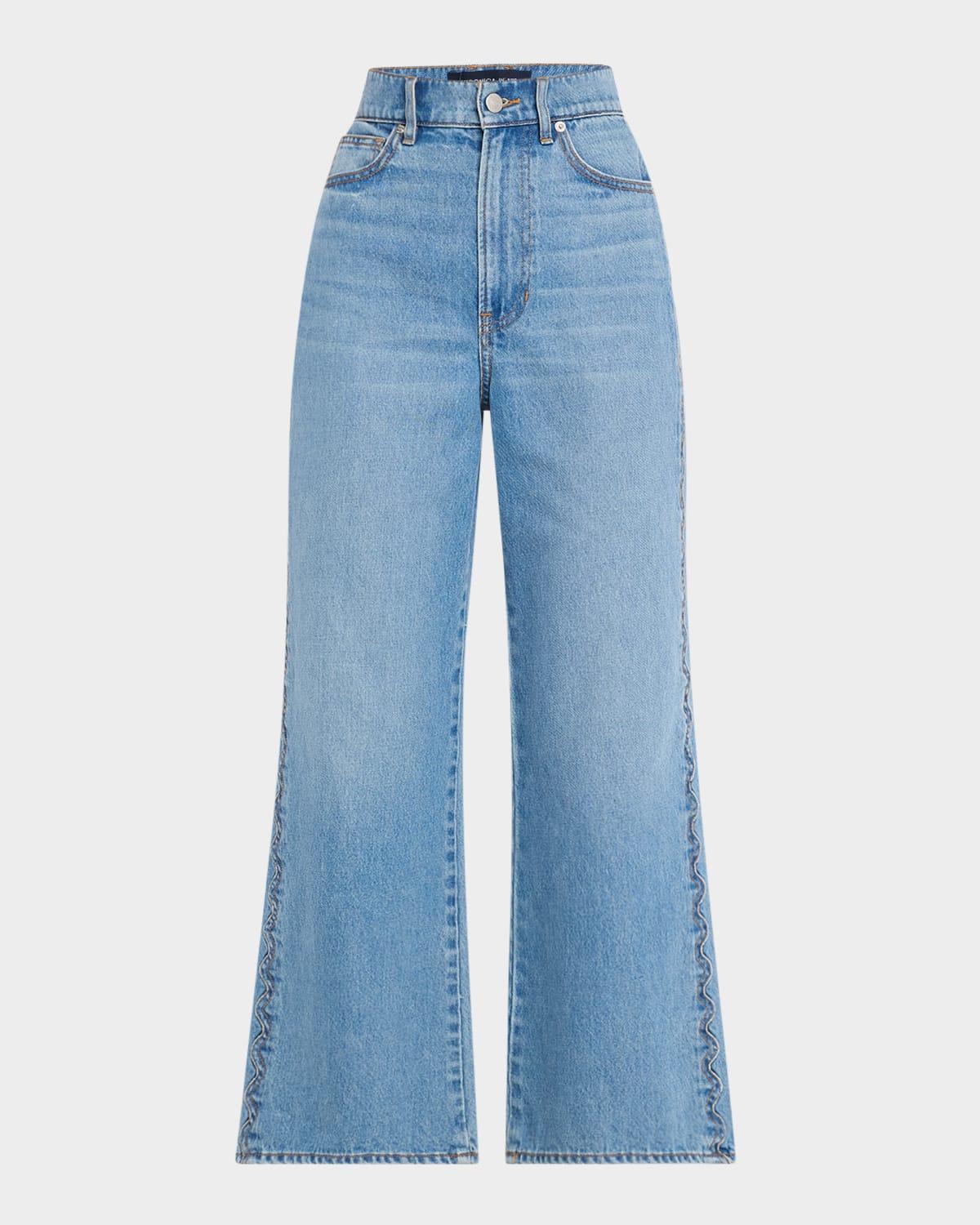 taylor crop high-rise wide jeans