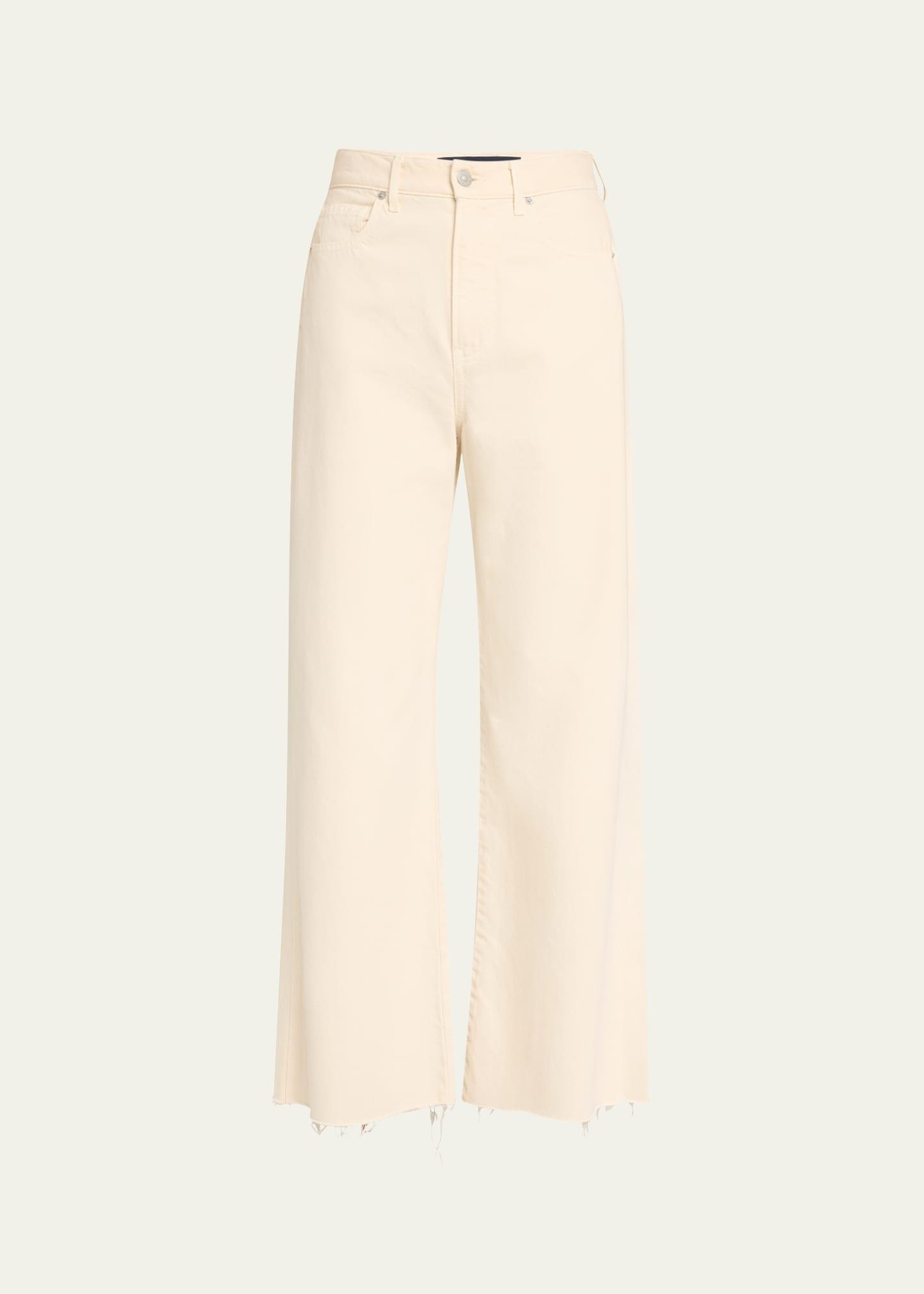 taylor cropped high-rise wide jeans