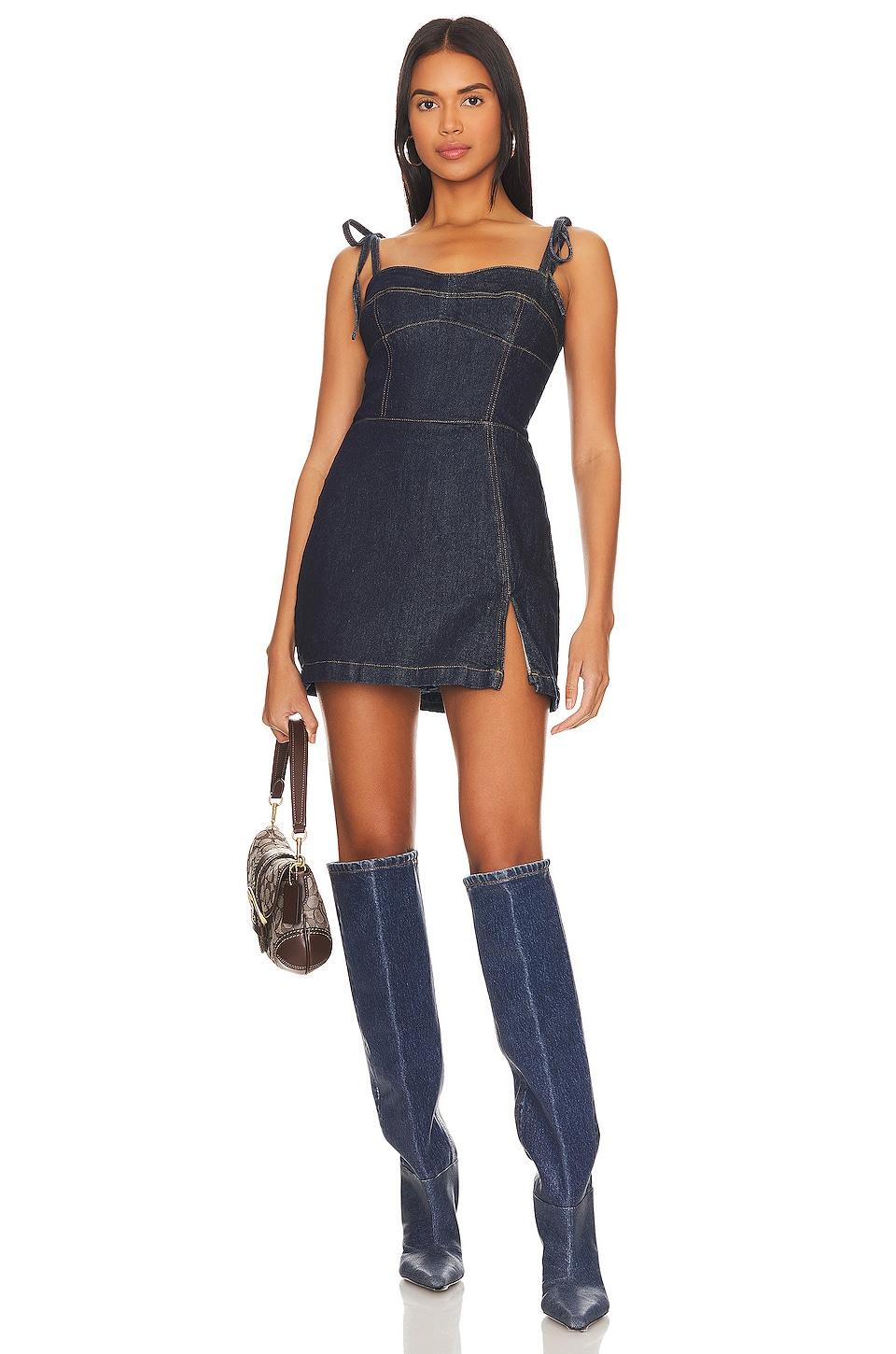 taylor denim skort romper