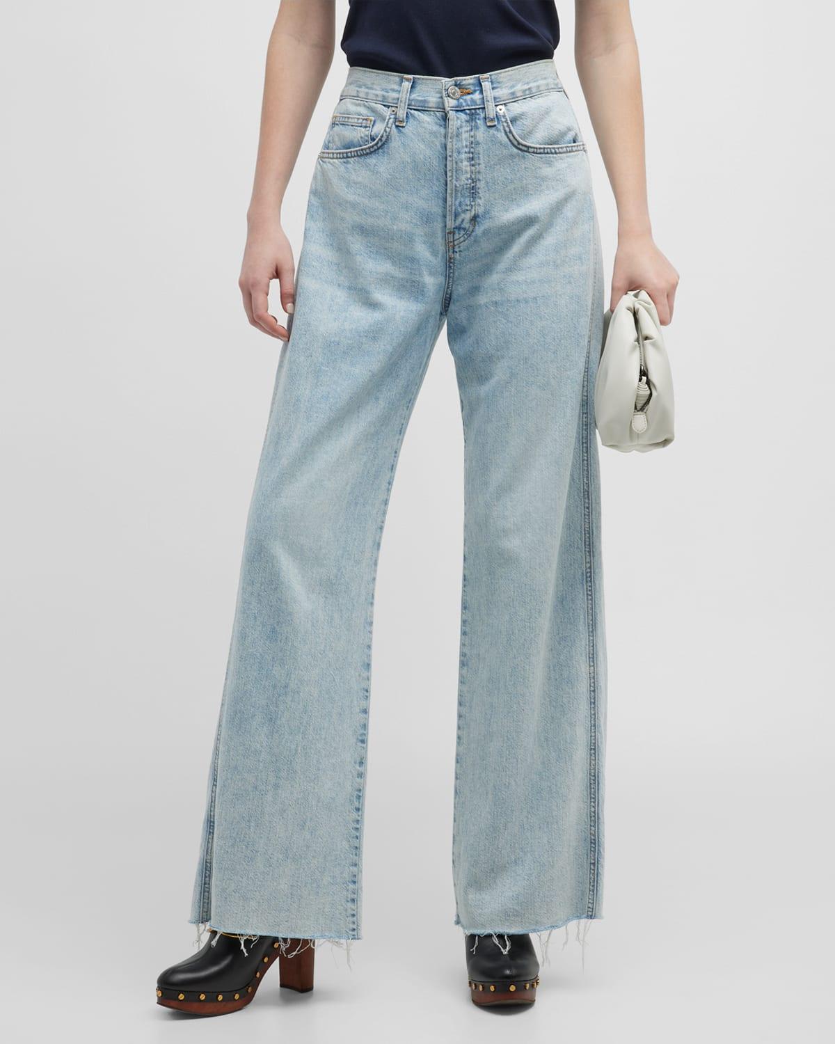 taylor high-rise wide-leg jeans