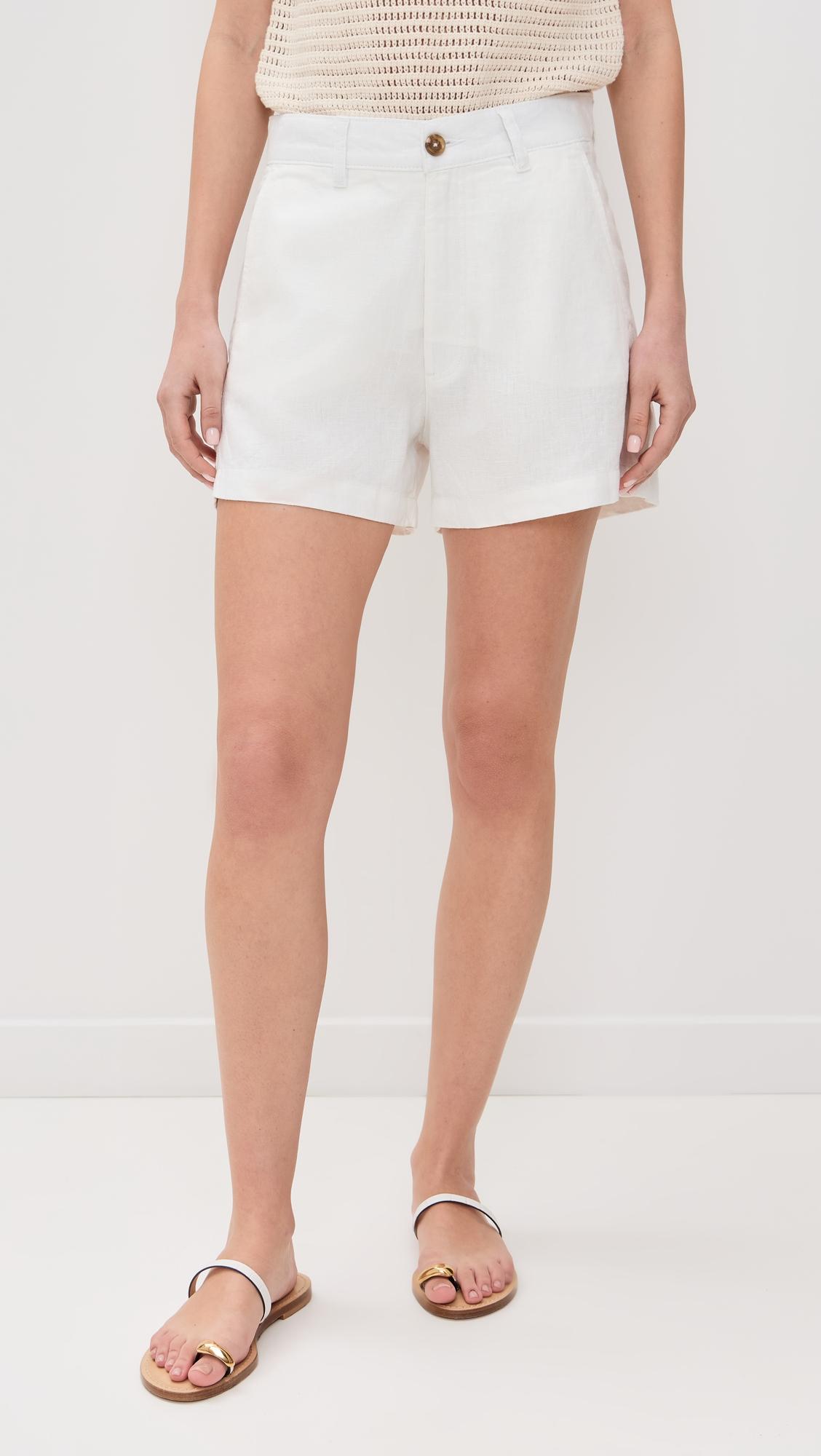 taylor ultra high rise linen shorts