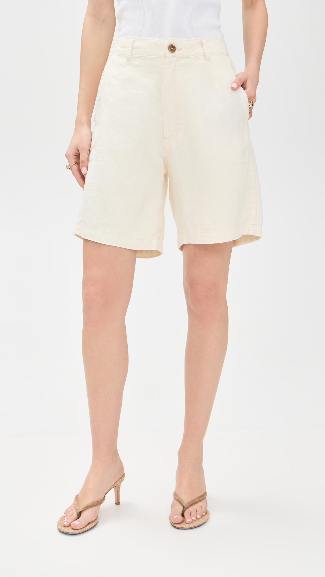 taylor ultra high rise linen shorts