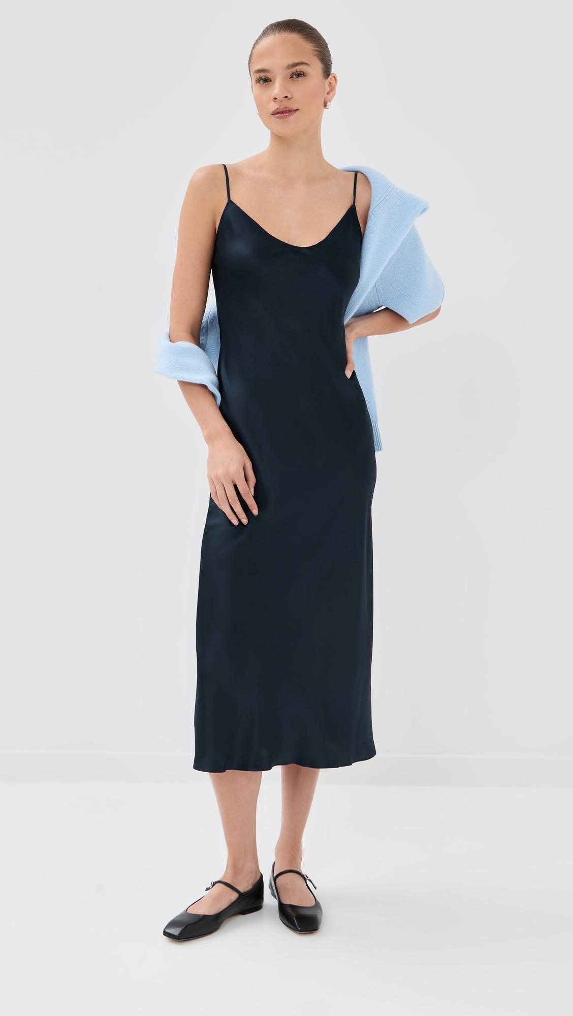 taylor v neck bias cut dress