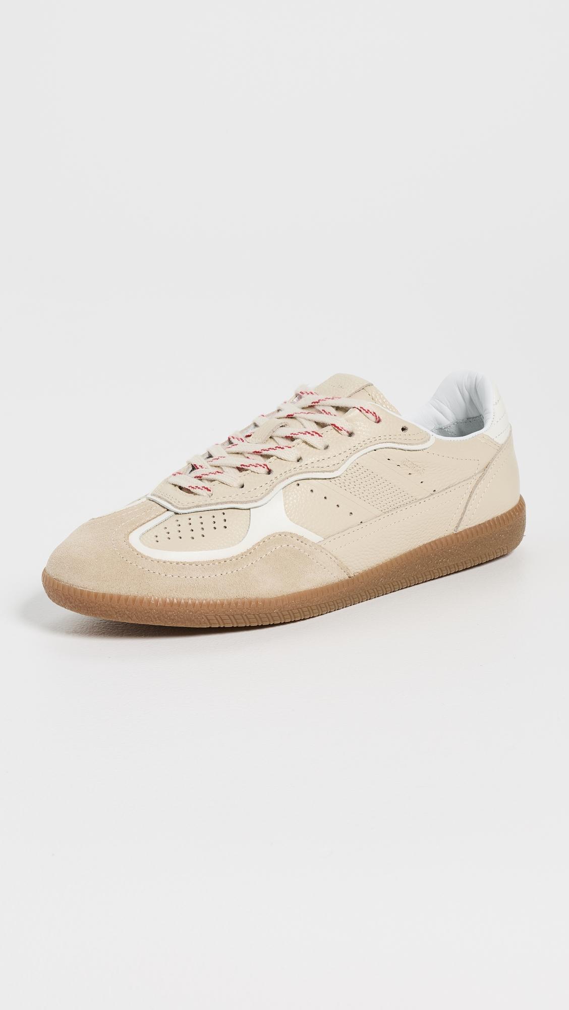 tb.490 rife grain cream leather sneakers