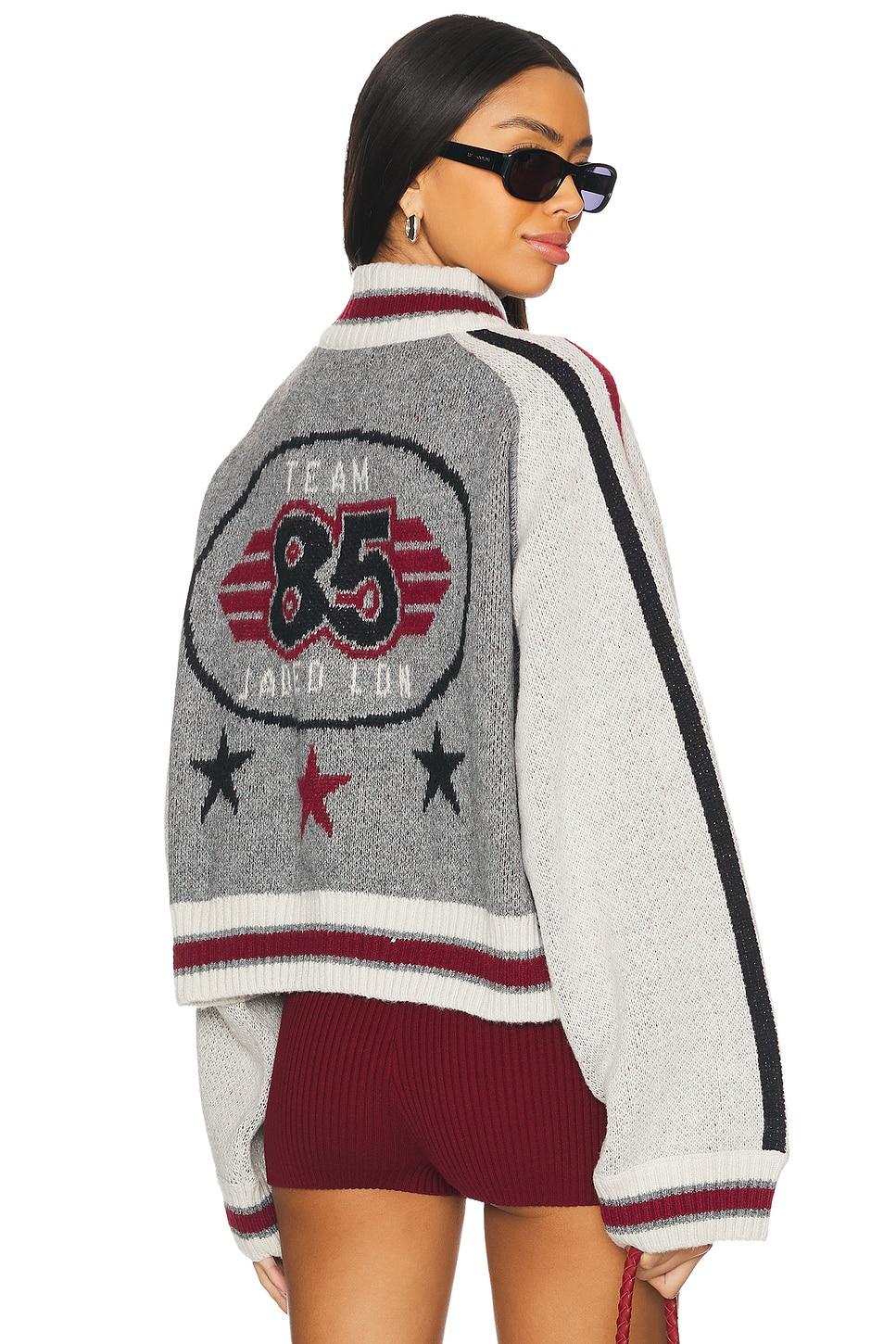 team 85 knitted bomber jacket