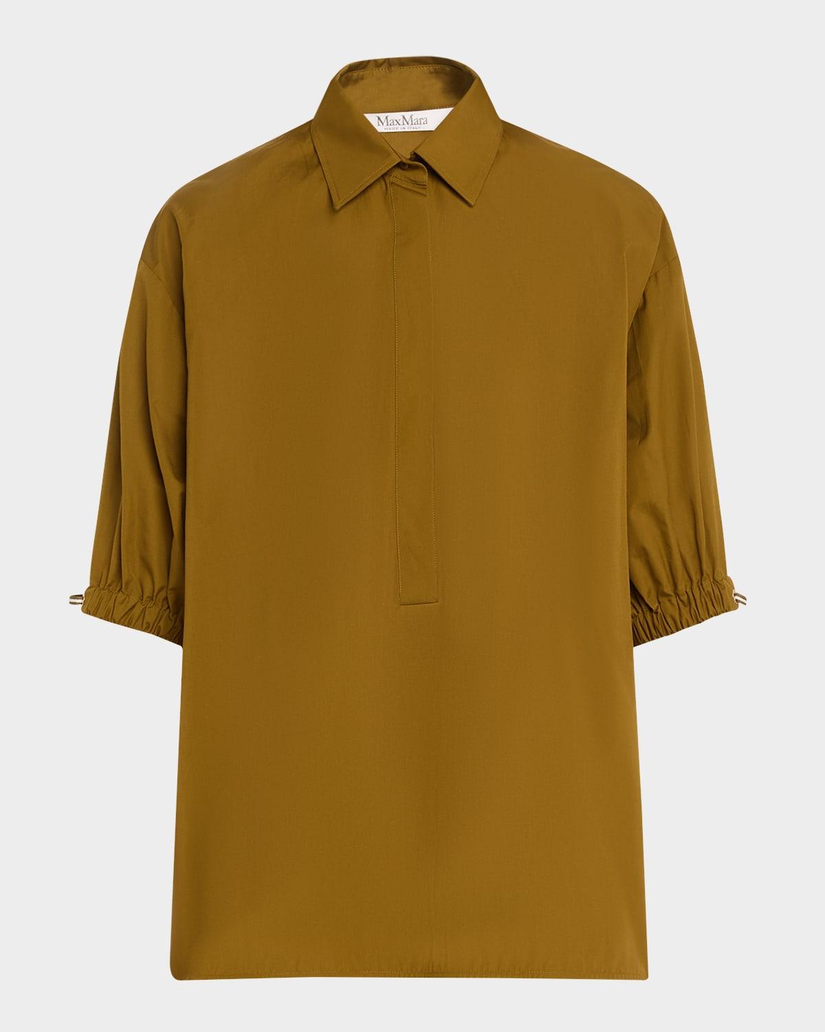 teano drawcord cuff shirt