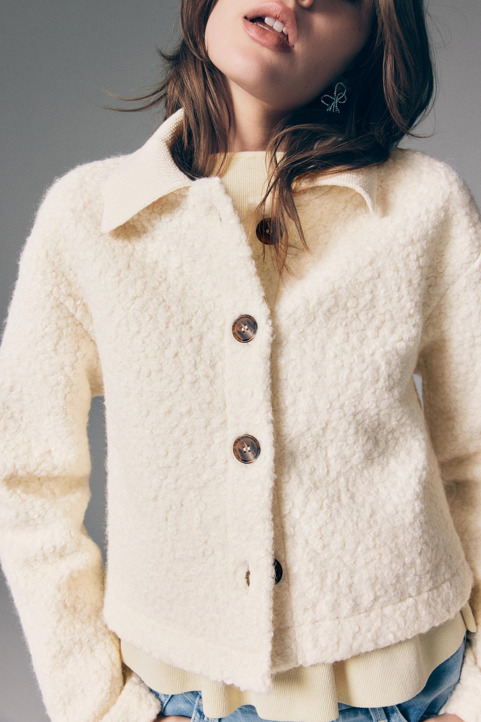 teddy fleece cardigan