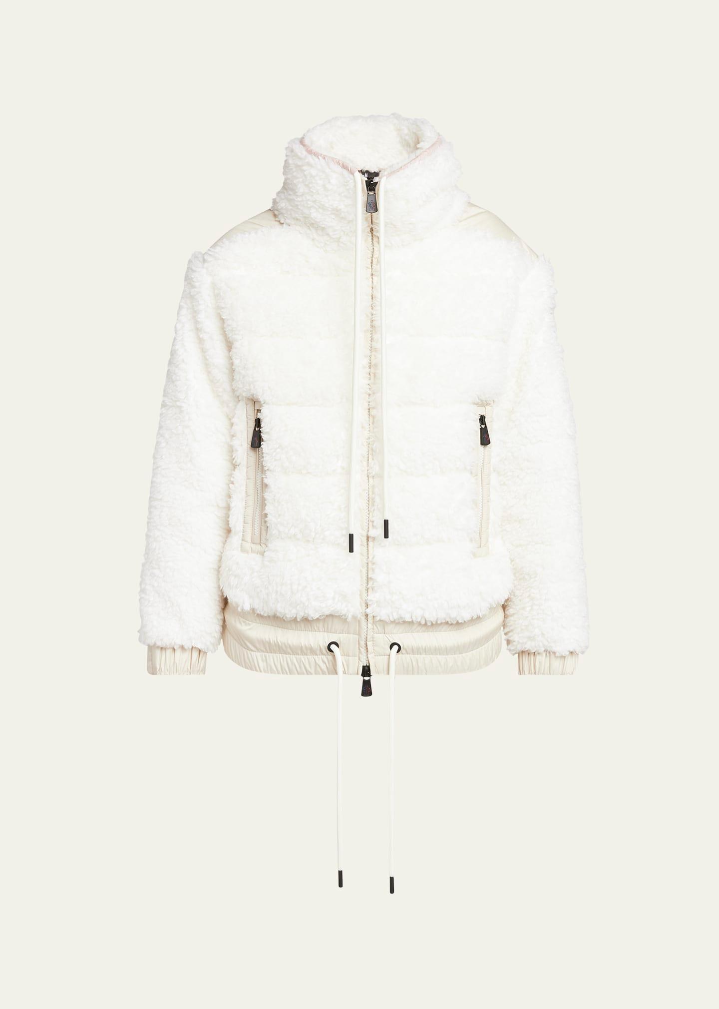 teddy fleece puffer jacket