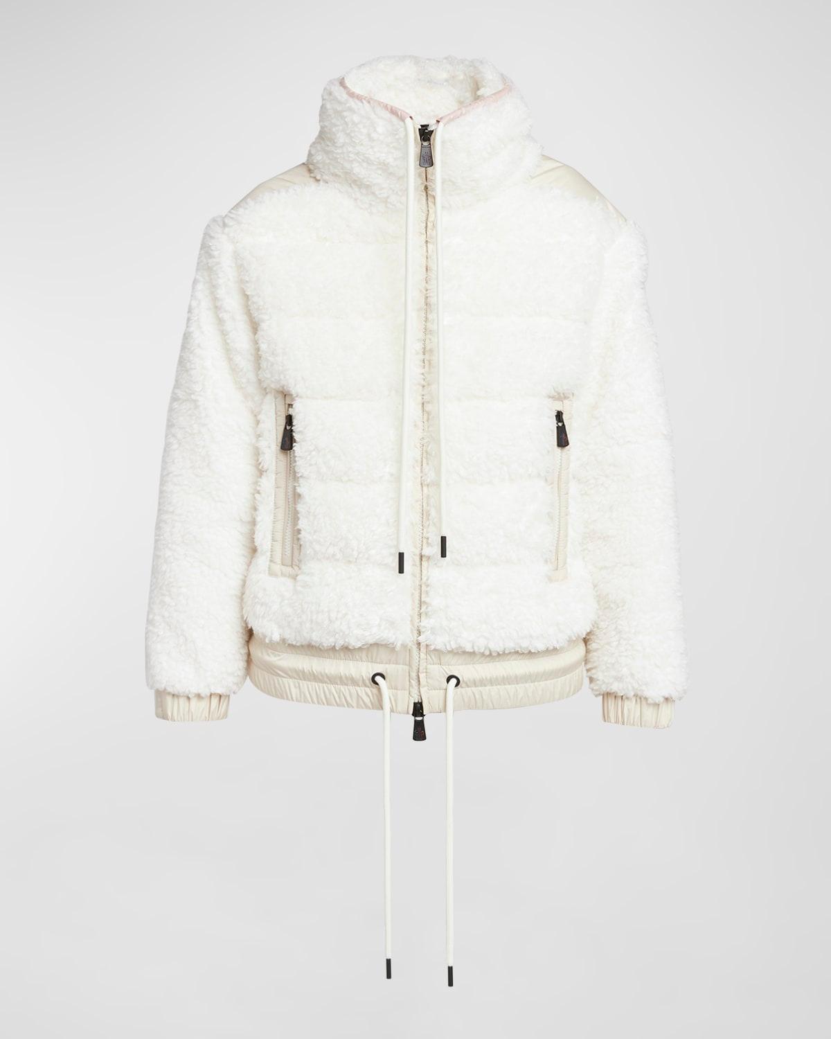 teddy fleece puffer jacket