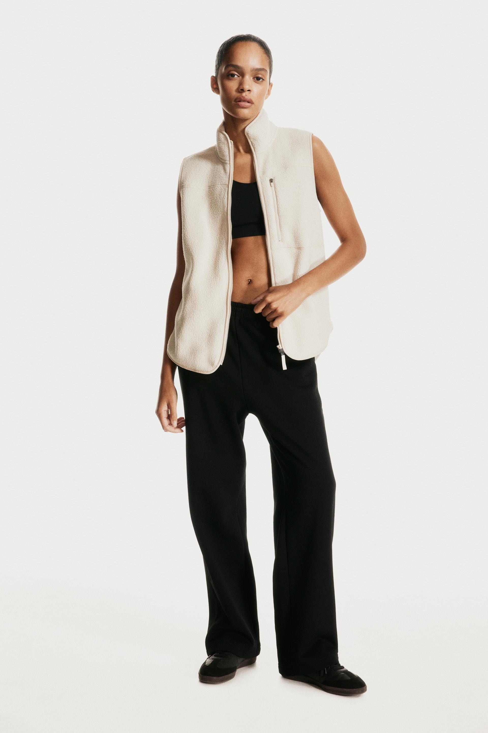 teddy fleece sports vest