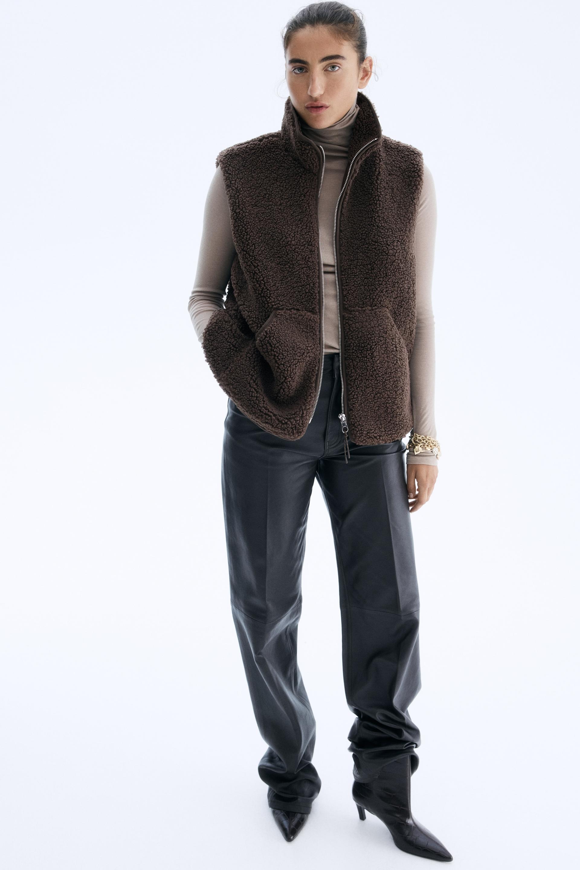 teddy fleece vest