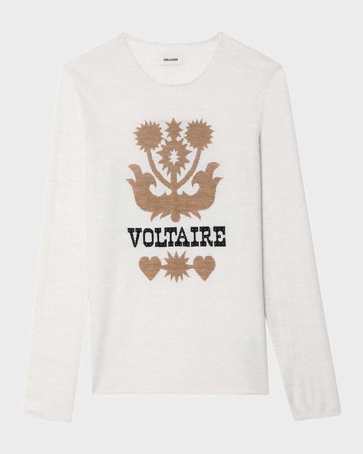 teissa intarsia-knit merino wool sweater