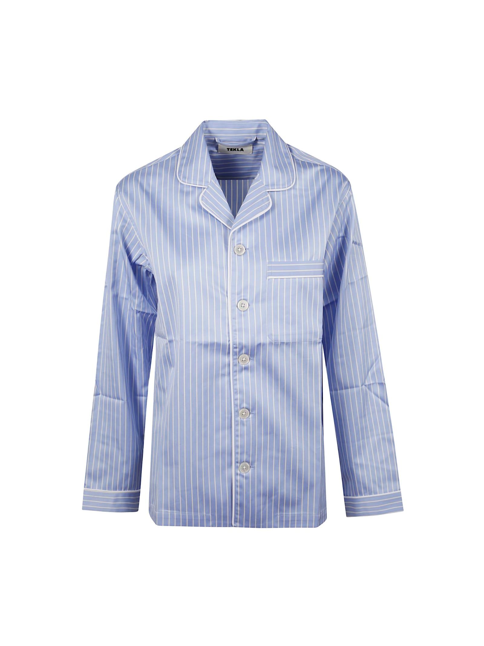 tekla striped pajama shirt