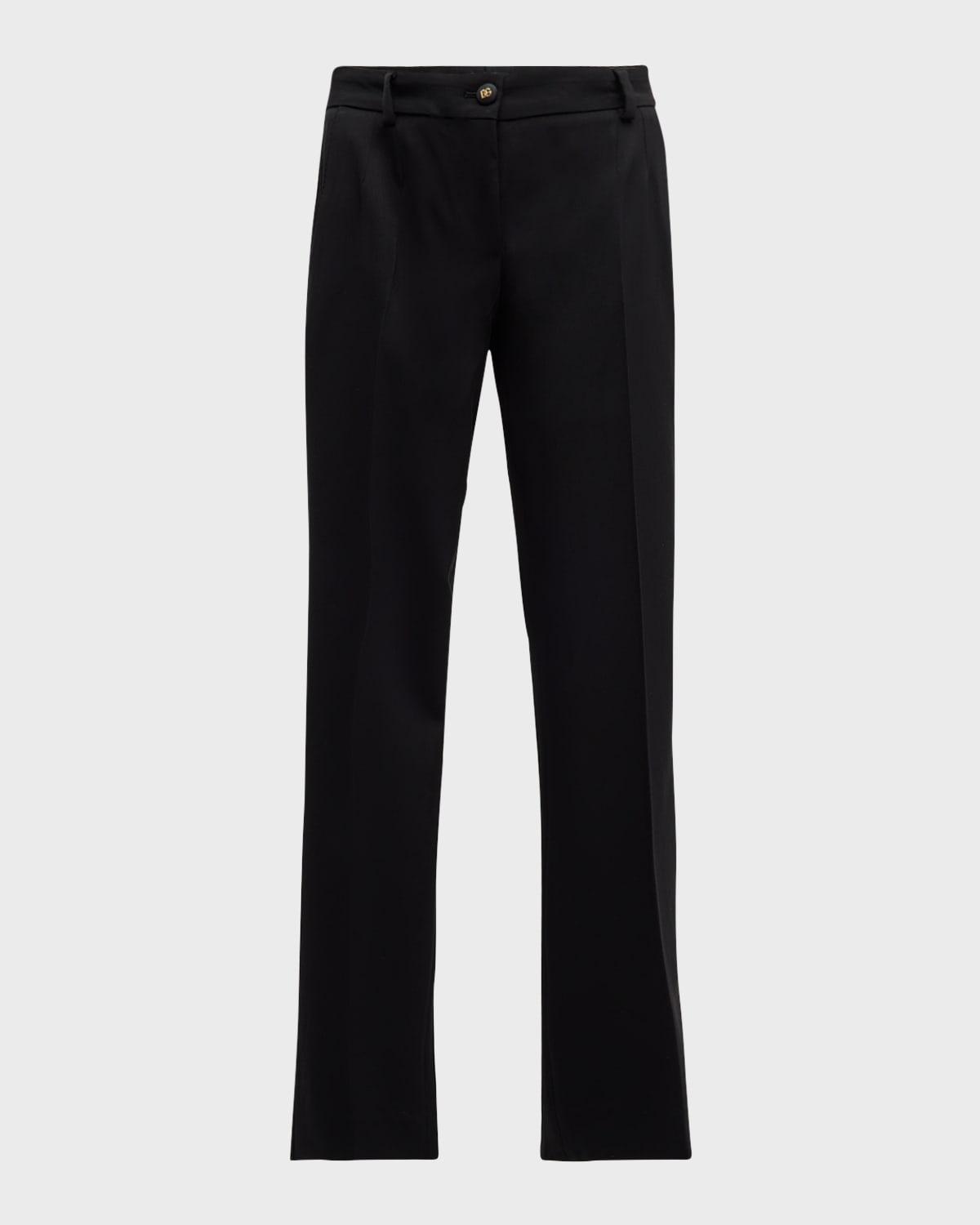 tela lana bistretch crepe slim-leg ankle pants