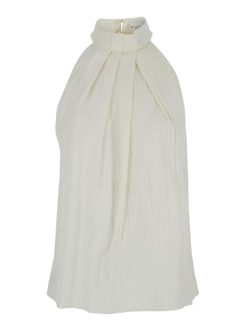 tela top inca str with white details in cotton and polyamide for women