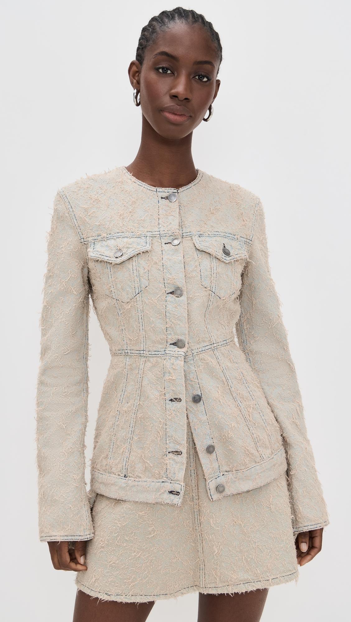 temple jacquard wash jacket