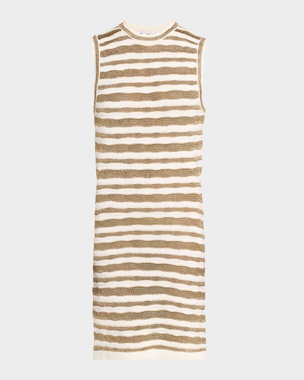 templeton sleeveless stripe knit dress