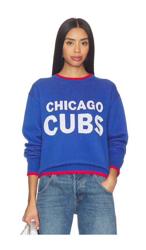 terez x revolve chicago cubs crew pullover in royal.