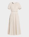 terry crystal short-sleeve belted midi dress