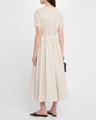 terry crystal short-sleeve belted midi dress
