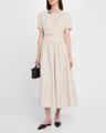 terry crystal short-sleeve belted midi dress